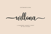 Willona, a Script Font by Nurul_kamal (Thumbnail 1 of 10)