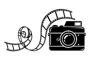 Vintage Camera Film Silhouette, an Object Illustration by yasushie (Thumbnail 25 of 31)