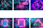 Neon Fluorescent Light Frames Bundle, a Graphic by VetalStock (Thumbnail 3 of 3)