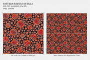 Modern Abstract Orange Rings Pattern, a Pattern Graphic by Gullenda (Thumbnail 3 of 6)