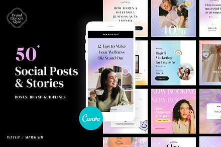 MERMAID / Social Templates CANVA
