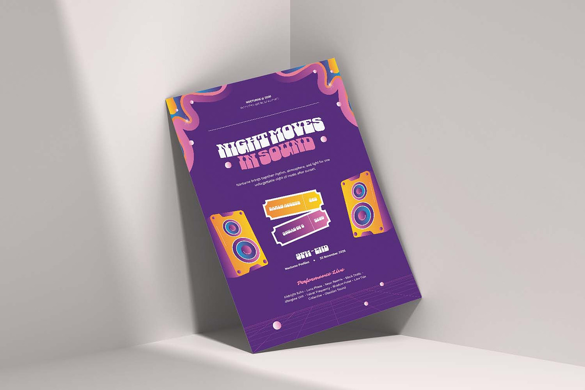 Nocturne - Flyer, a Flyer Template by VUNIRA (Photo 2 of 3)
