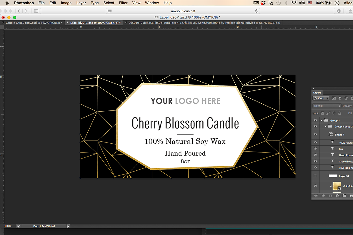 Label Template ID20, a Stationery Template by AIW SOLUTIONS (Photo 4 of 4)