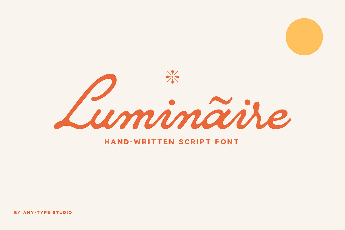 Luminaire Script, a Script Font by Any-Type® Foundry (Photo 1 of 8)