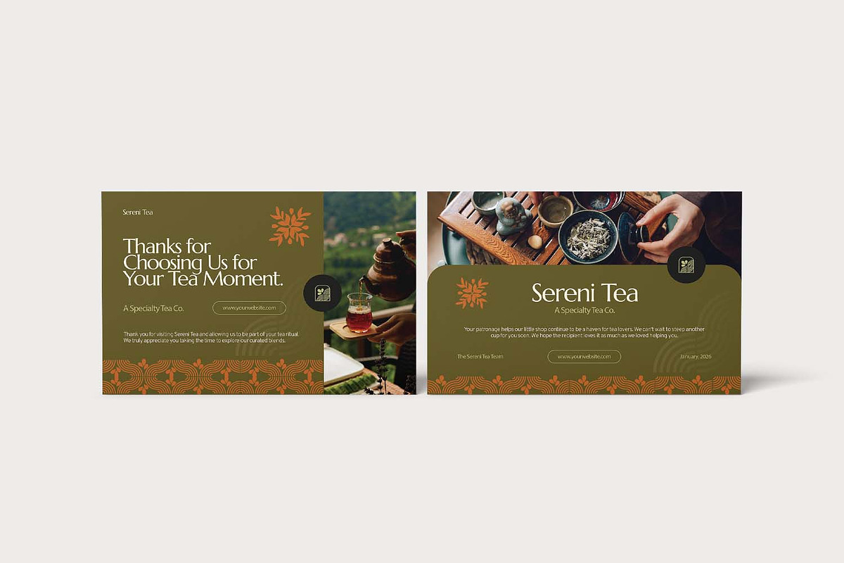 Sereni Tea - Thank You Card, a Card Template by Fannan Studio (Photo 3 of 3)