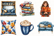 Watercolor Velvet Autumn Clipart, an Illustration by OK Design (Thumbnail 3 of 5)