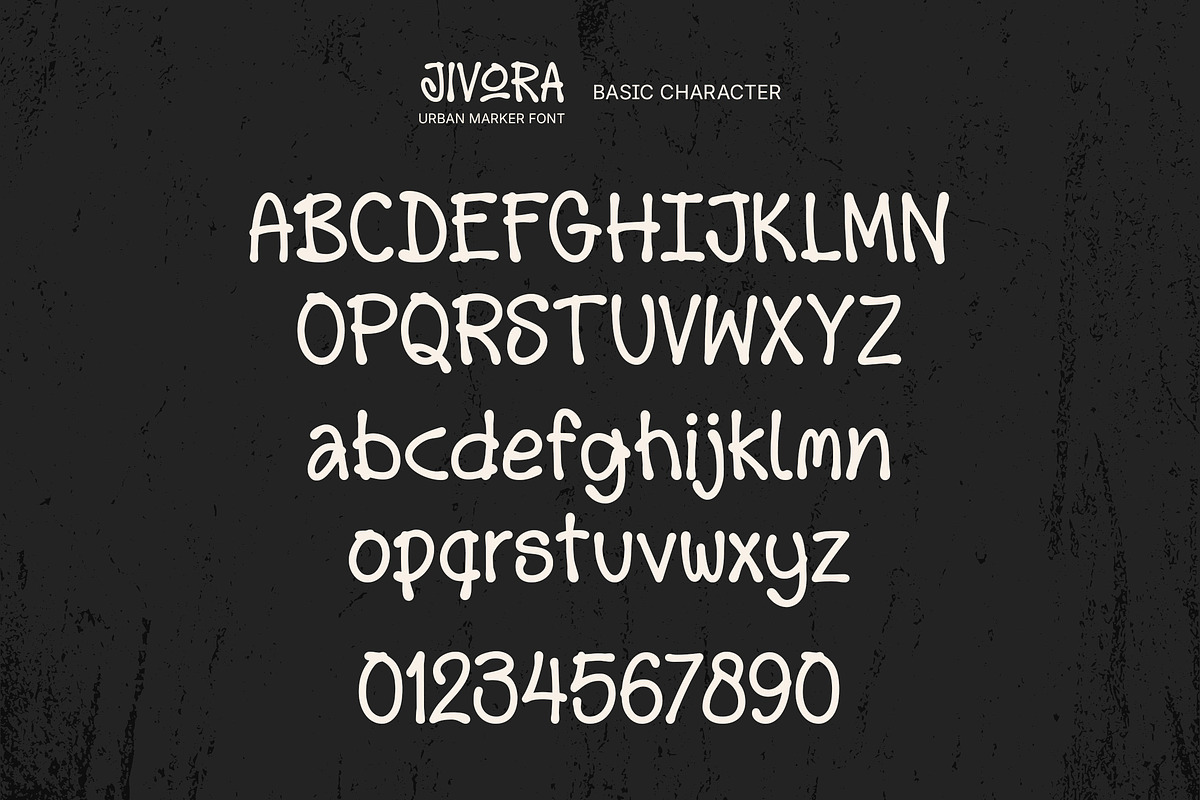 Jivora - Urban Funky Marker Font, a Handwritten Font by Youthlabs Studio (Photo 13 of 15)