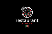 Monoline Pizza Restaurant Delicious, a Branding & Logo Template by Maylianaw28 (Thumbnail 2 of 3)