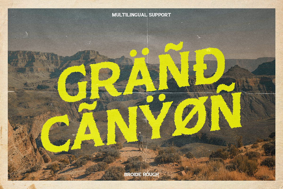 Broide Rough, a Serif Font by Craft Supply Co. (Photo 6 of 8)