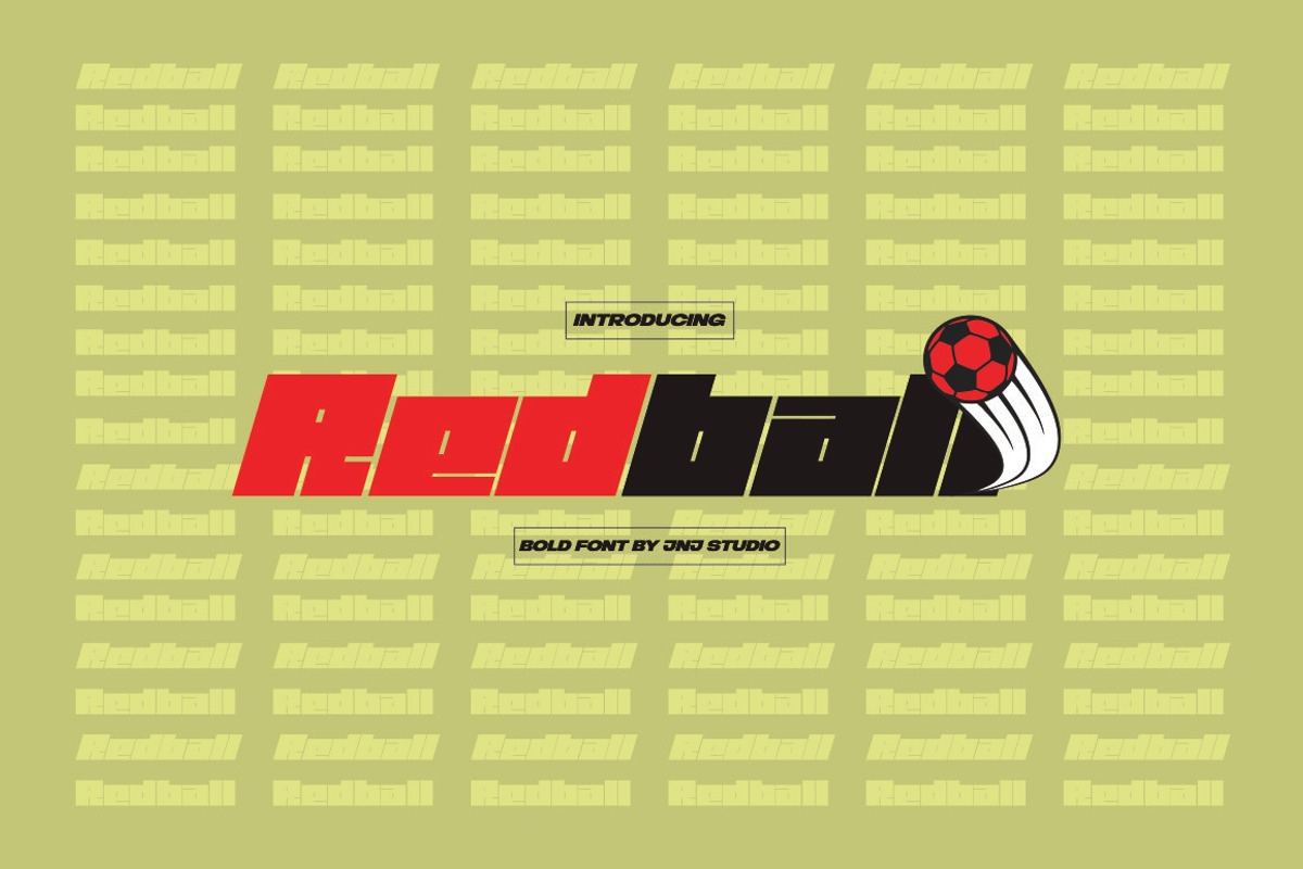 Redball Font Bold, a Sans Serif Font by JNJ Studio (Photo 1 of 11)
