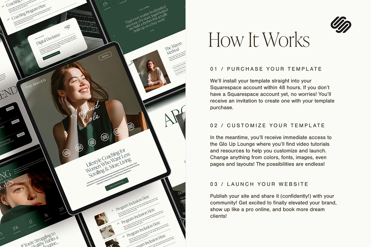 NEW | Squarespace + Course Template, a Squarespace Template by Glo Design Studio (Photo 10 of 12)