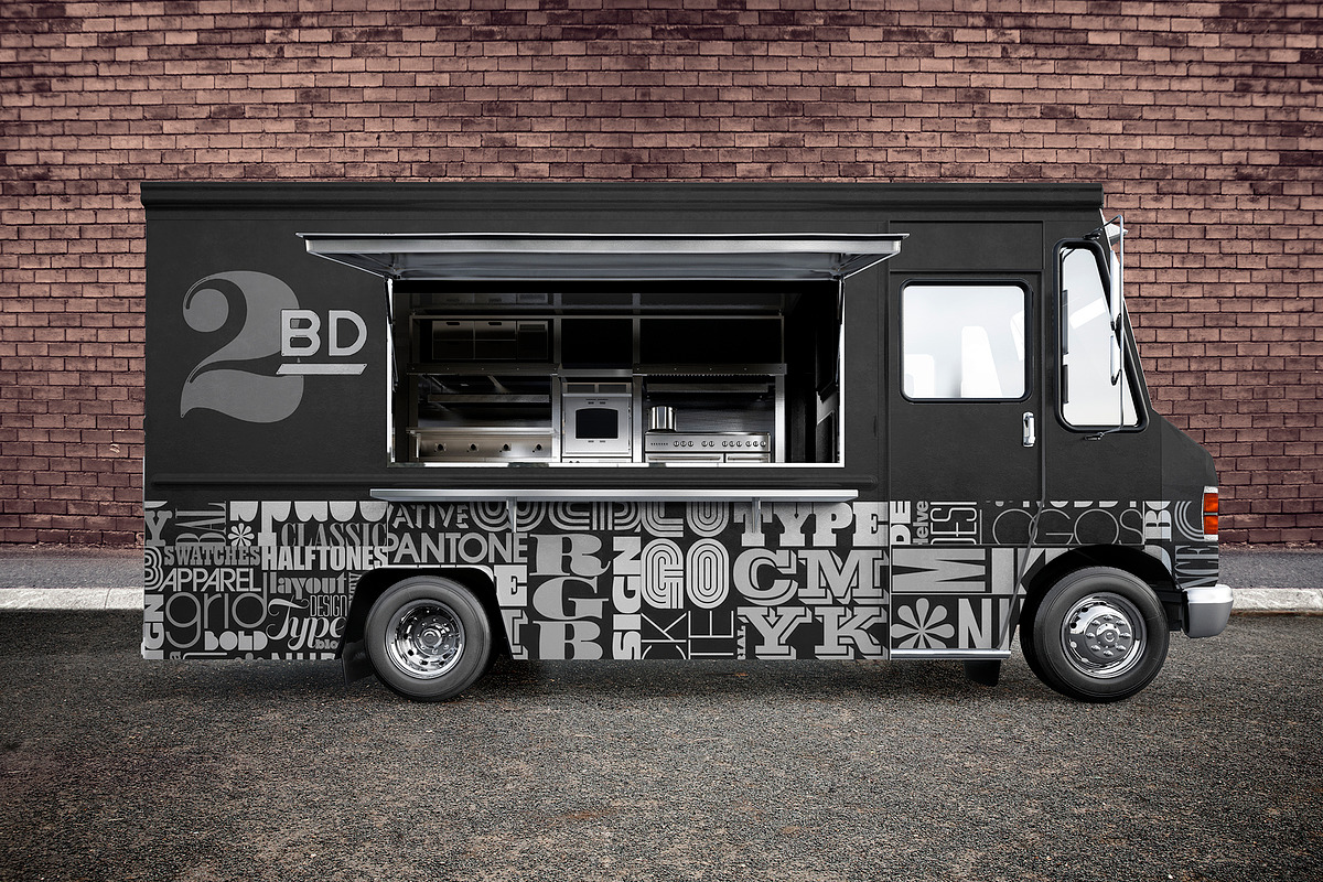 Food truck. PSD Mockup, a Mockup by Egor Shkolnikov (Photo 4 of 6)