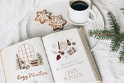Watercolor Clipart - COZY WINTER, a Decorative Illustration by Beigetime (Thumbnail 8 of 13)