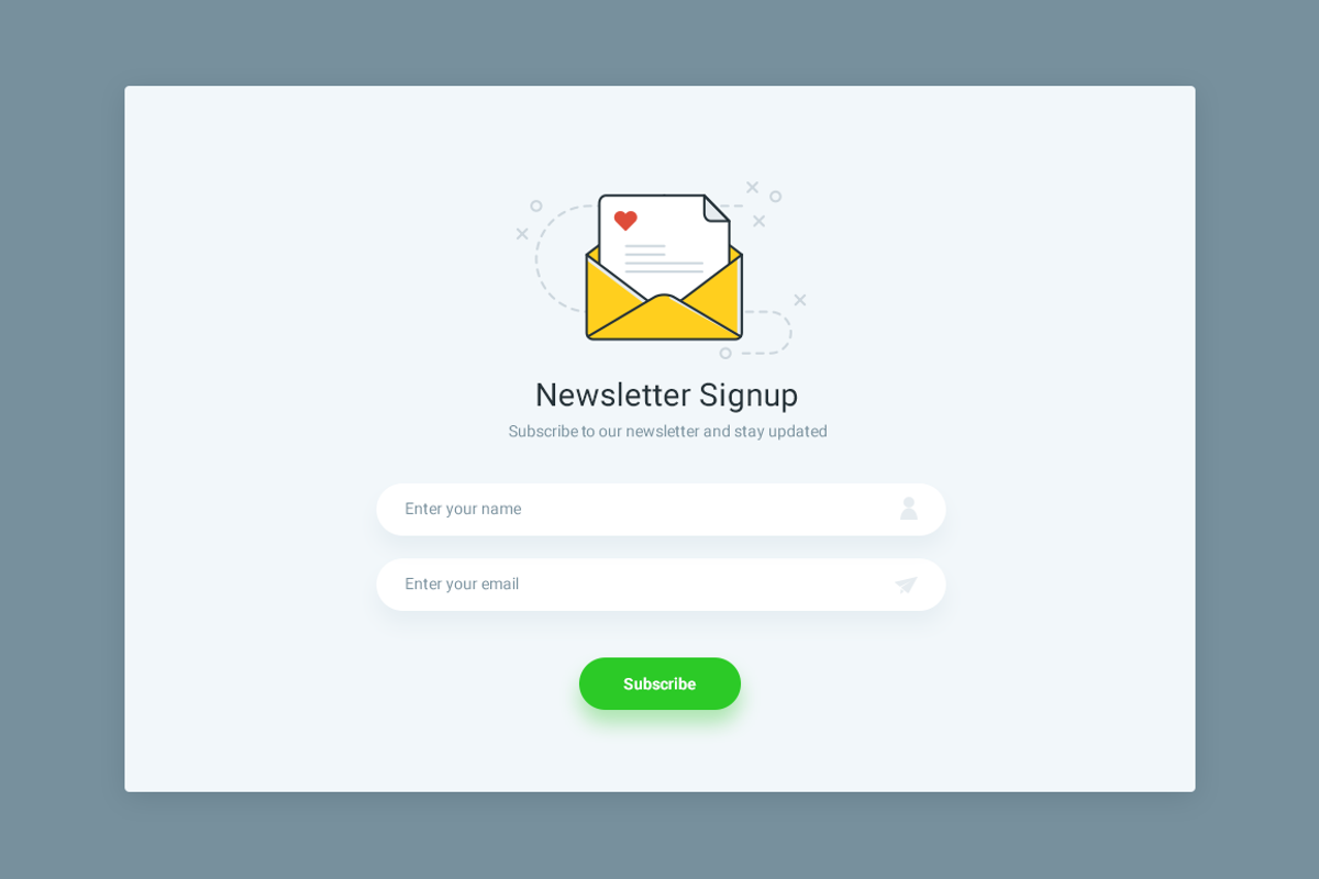 Subscribe Form PSD, a Templates & Theme by Igor Maric (Photo 1 of 2)