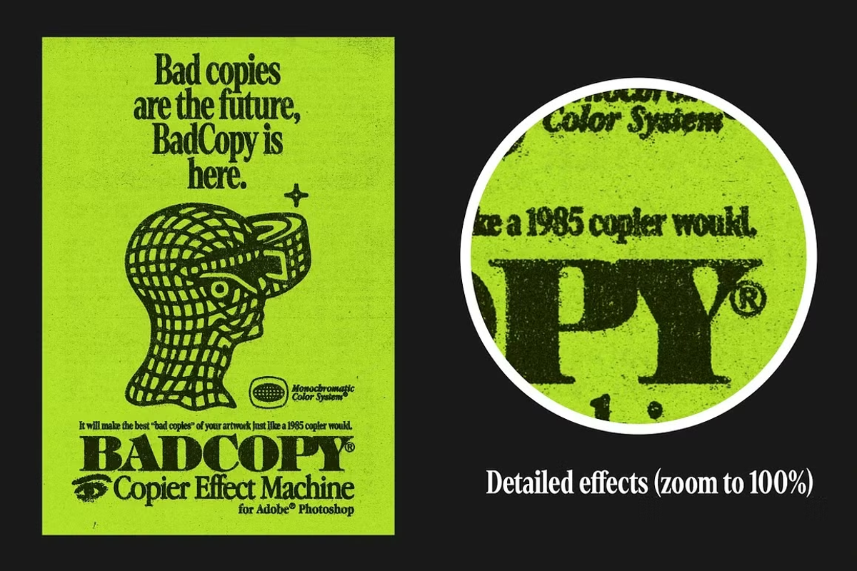 BADCOPY | Ink Bleed & Copier Effects, a Layer Style Add-On by Thundr Co. (Photo 8 of 9)