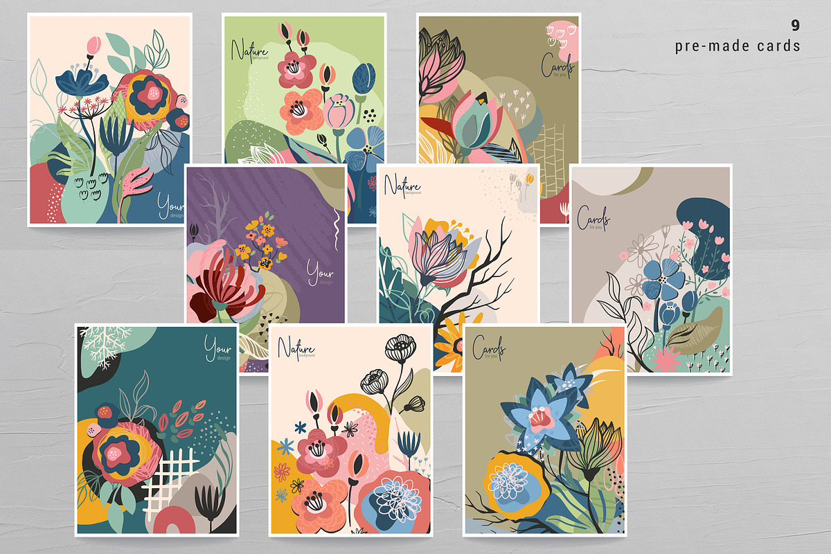 Large vector bundle. Floral Abstract, a Pattern Graphic by Molly art (Photo 34 of 48)