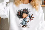 Whimsical 4th Of July Kids Clipart, a Seasonal Illustration by Canvas Craft (Thumbnail 5 of 10)
