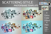 Scattering Style Photo Template, a Texture Graphic by MithunLekson (Thumbnail 5 of 8)