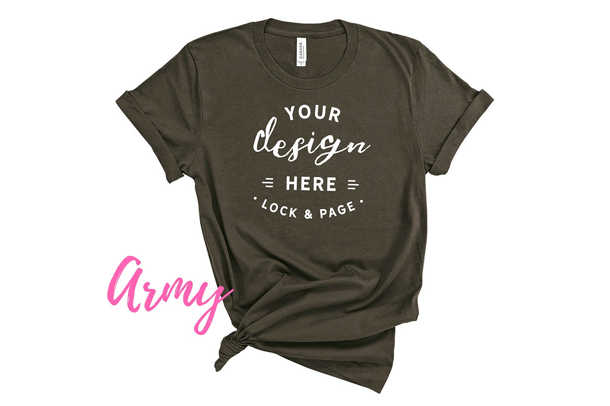 Bella Canvas TShirt Mockups On White, a Shirt Mockup by lock and page (Photo 20 of 92)