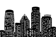Los Angeles Wall art Skyline, an Empty State Illustration by AlexZeL (Thumbnail 6 of 9)