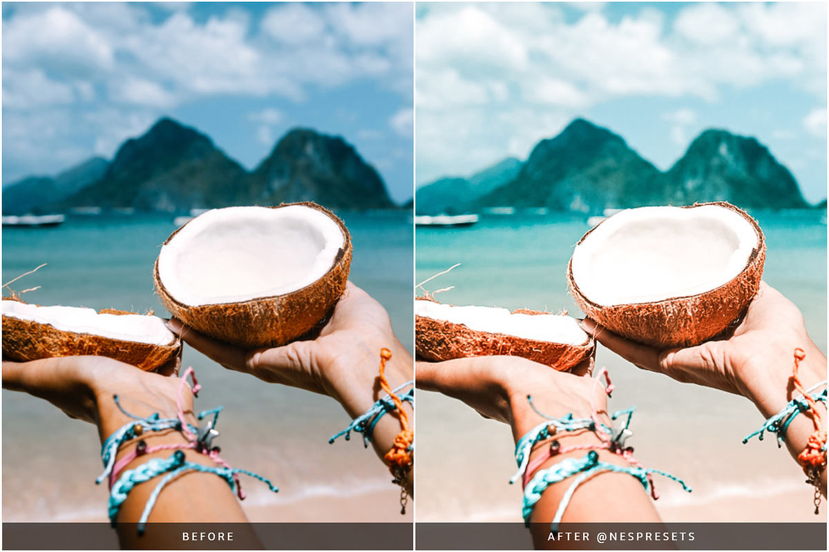 COCONUT LIGHT LIGHTROOM PRESETS, an Action Add-On by Nes Design Co (Photo 5 of 10)