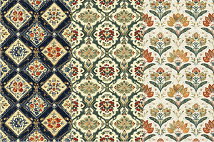 12 Persian Relish Seamless Patterns