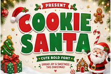 Cookie Santa Font | Cute Bold