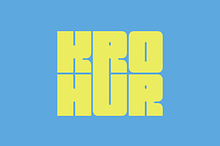 Krohur - Modern Display Typeface
