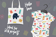 Elephant's party vector clipat, an Animal Illustration by SketchCliparts (Thumbnail 5 of 7)