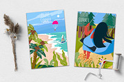 Summer mood, vibes cards set, a Seasonal Illustration by NataLyaroArt (Thumbnail 5 of 9)