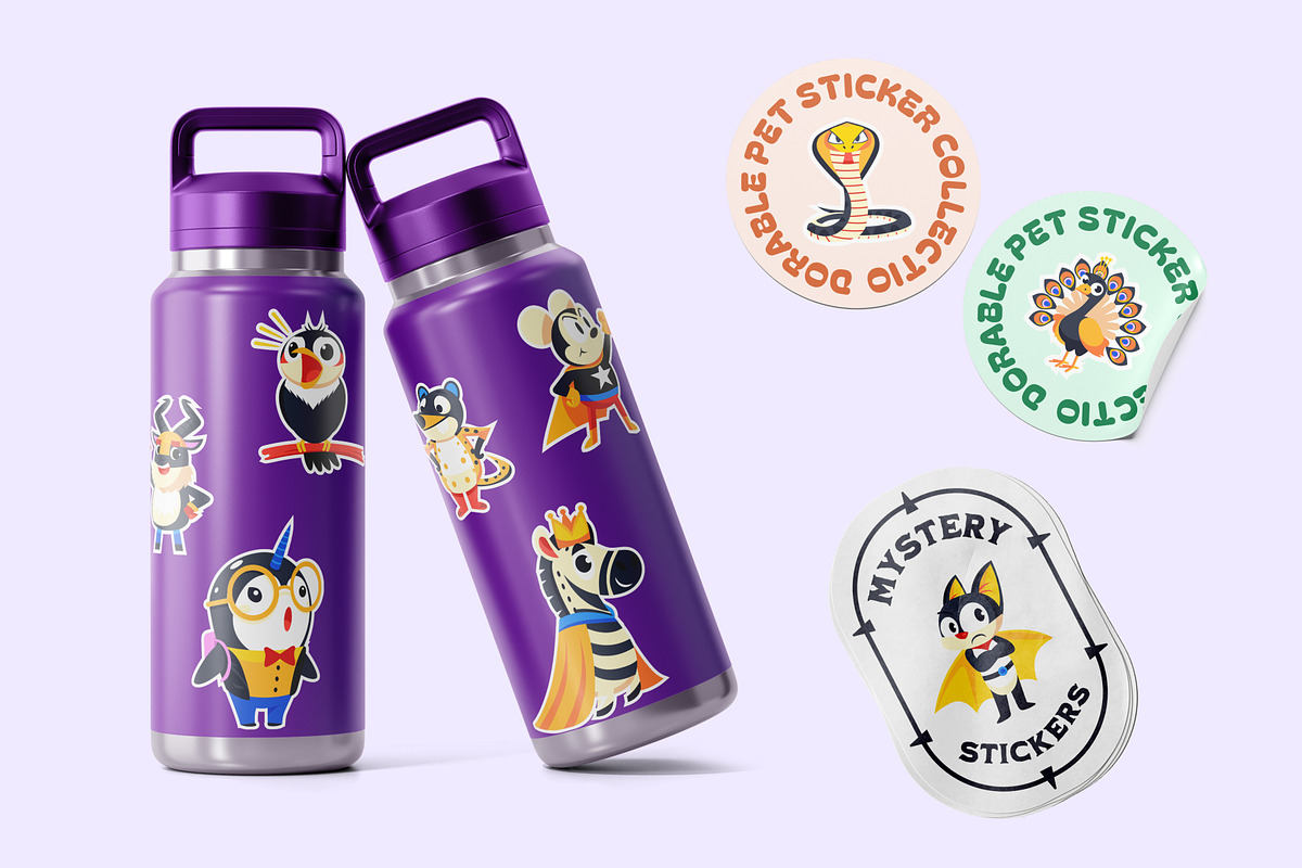 Animal Mascots Art Set, an Emoji Icon by Creative Stall (Photo 3 of 10)