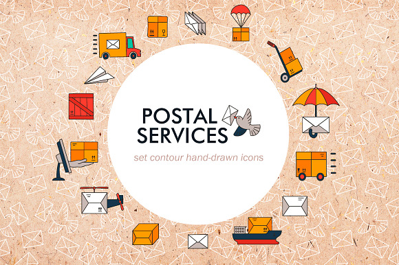 Set Of Elements Postal Services