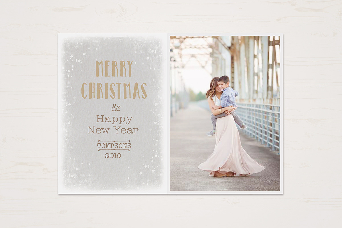 Christmas Card Template, an Invitation Template by TheSeventhDesire (Photo 2 of 4)