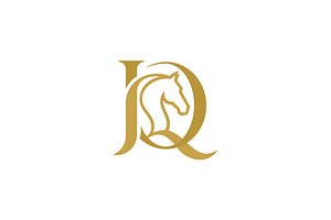 JQ or QJ logo and icon design