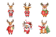 Quirky Funny Christmas Reindeer PNG, an Illustration by SinaCreation (Thumbnail 3 of 7)