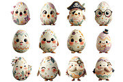 Funny Eggs Easter Clipart, an Illustration by DreamArtGraphic (Thumbnail 3 of 4)