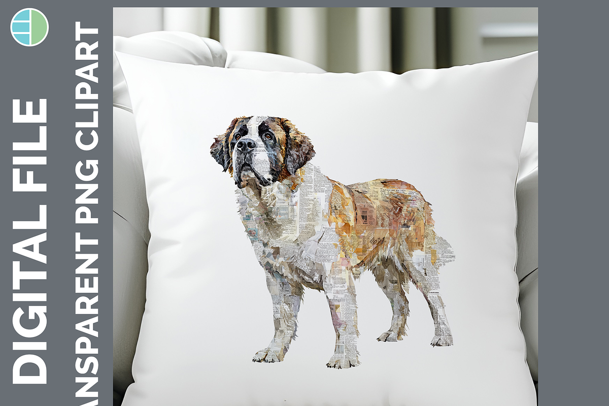 Mixed Media Dog Clipart Bundle PNG, an Animal Illustration by Enliven Designs (Photo 7 of 8)