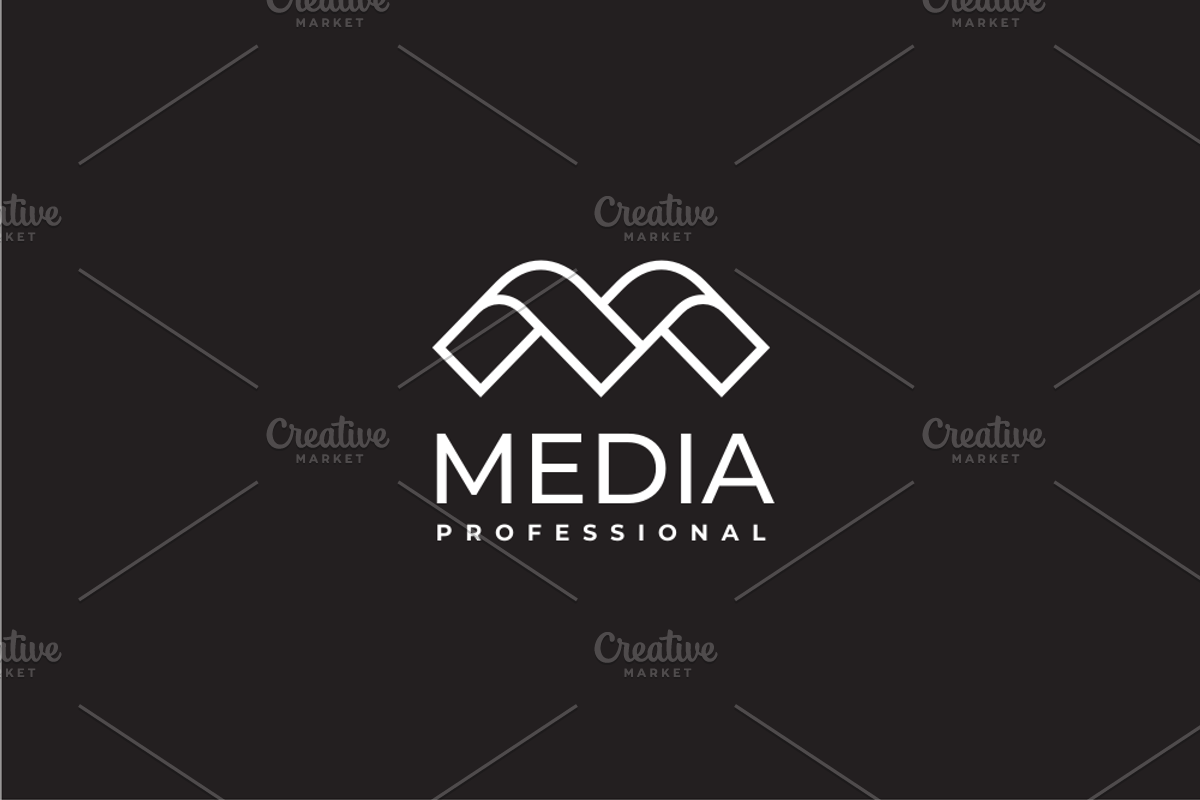 Media - Letter M Logo Template, a Branding & Logo Template by yopie (Photo 4 of 4)