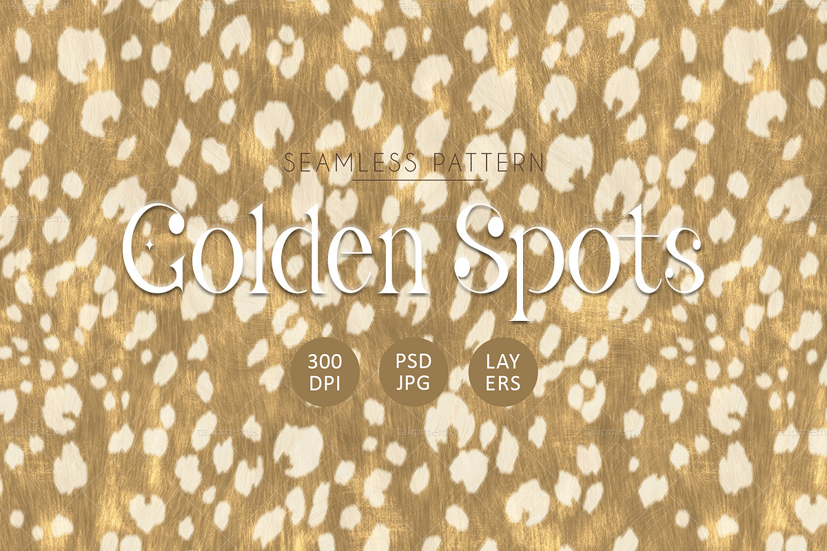 Leopard Seamless Golden Spot Pattern, a Pattern Graphic by Talip Memis (Photo 1 of 10)