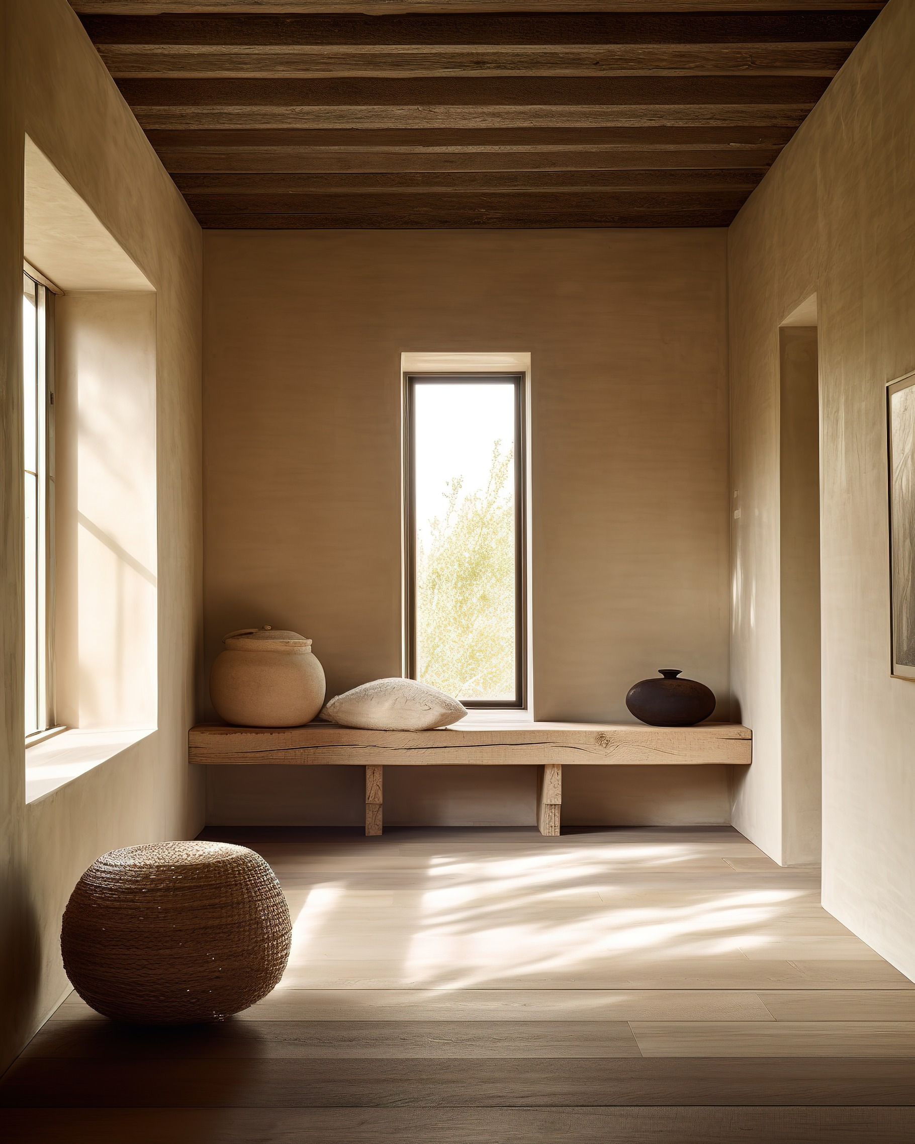 wabi sabi minimalist interior design, an Architecture Photo by Virgo Studio