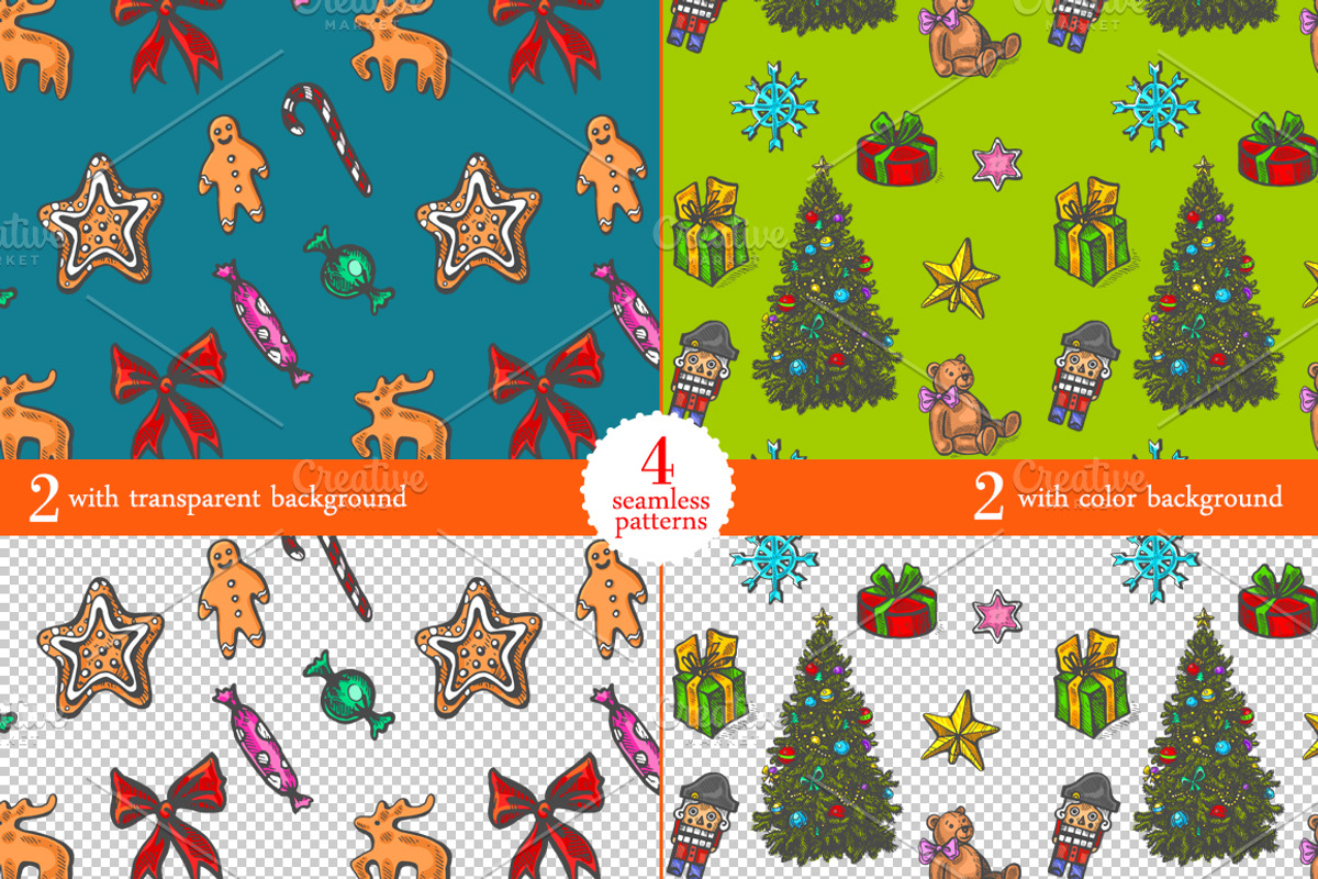 Vector set Christmas Tree, an Illustration by AnnieDove (Photo 4 of 6)