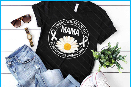 Mama Lung Cancer Awareness SVG