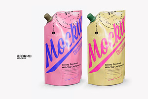 Doy-Pack with Top Cap Spout, a Packaging Mockup by Reformer Mockup