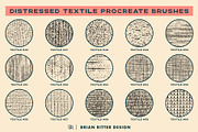 Distressed Textile Procreate Brushes, a Brush Add-On by Brian Ritter Design (Thumbnail 8 of 9)
