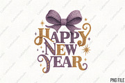 Happy New Year Crochet PNG, an Illustration by CraftArtStudio (Thumbnail 1 of 4)