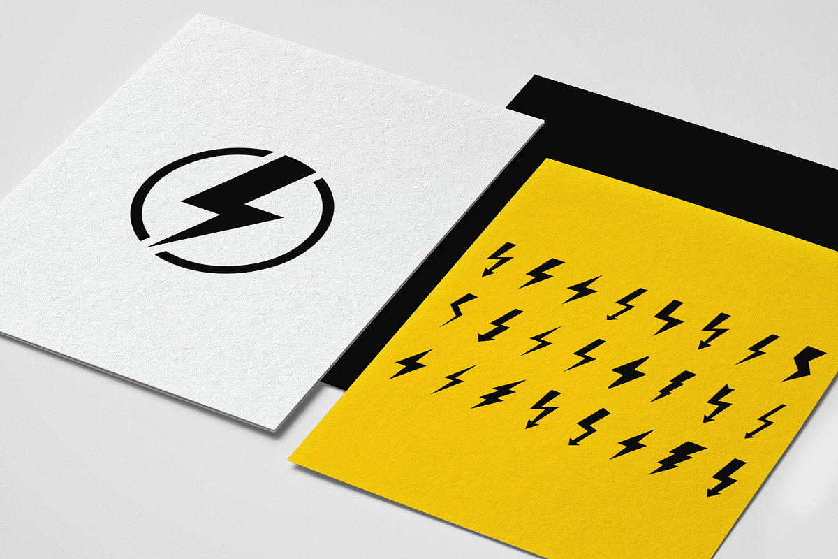 Electro Sign. Energy Lightning Icon., a Solid Icon by Plaid4You (Photo 2 of 5)