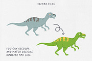 DINOSAURS clipart + SVG files, an Illustration by Alina Mubarak (Thumbnail 12 of 14)