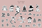 A collection of playful skaters, a Person Illustration by lexminci (Thumbnail 5 of 10)
