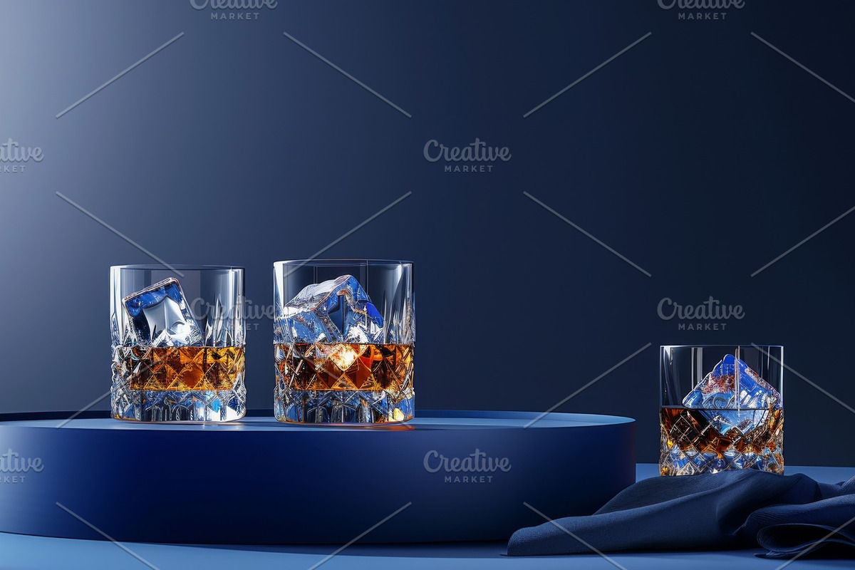 87 whiskey glasses, a Food & Drink Photo by Handmadefont (Photo 73 of 87)