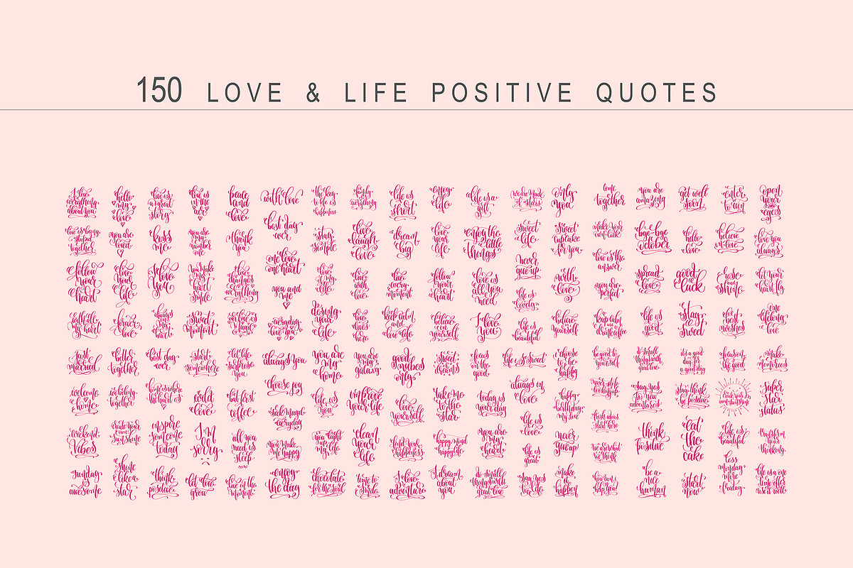 150 love & life quotes, a Flyer Template by karakotsya (Photo 1 of 10)
